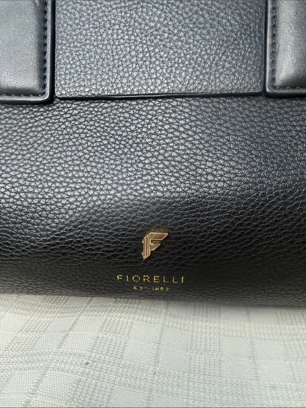 Black Leather Top-Handle Satchel with Detachable Strap
